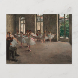 Balletttänzer in der Ballettschule Edgar Degas Postkarte