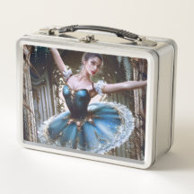Balletttänzer in einem blauen Tutu