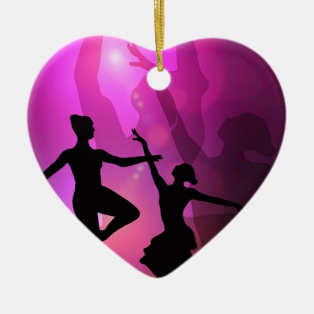 Balletttänzer Keramik Ornament (Vorne)