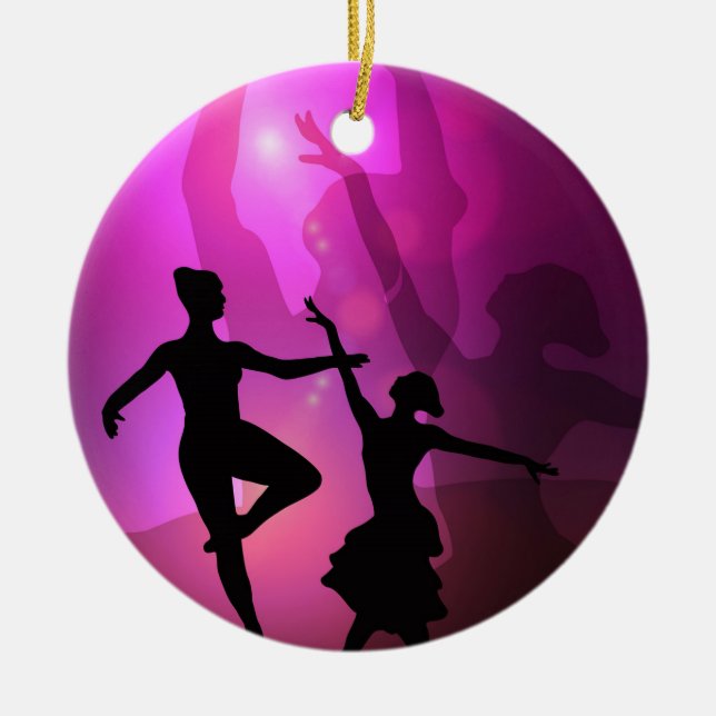 Balletttänzer Keramik Ornament (Vorne)