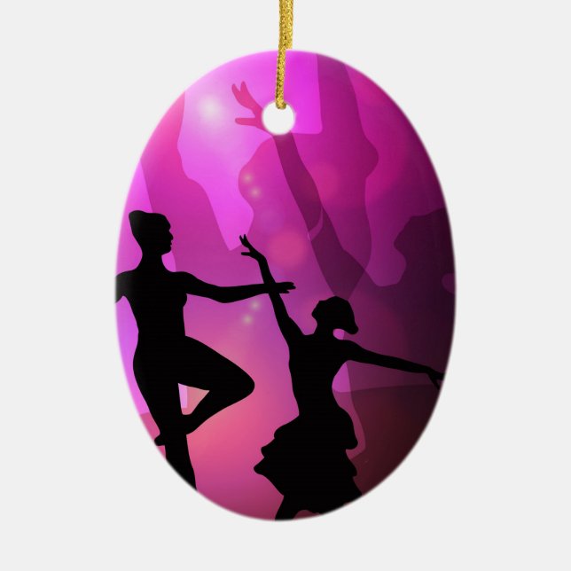 Balletttänzer Keramikornament (Vorne)