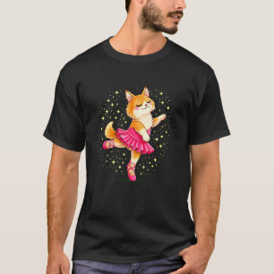 Balletttänzer Maine Coon Katze Frauen Mädchen Ball T-Shirt
