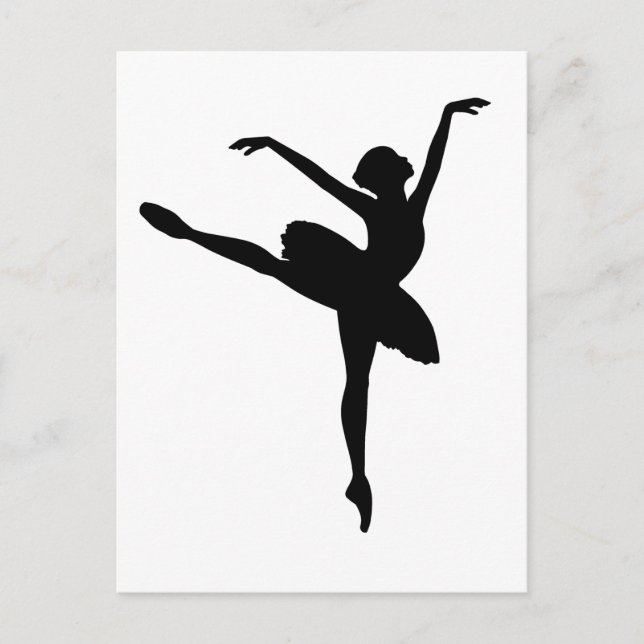 Balletttänzer Postkarte (Vorderseite)