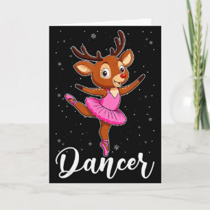 Balletttänzer Rentier Ballerinen Weihnachten PJs W Karte