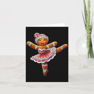 Balletttänzer Schokoladen-Weihnachts-Tanzlehrer  Karte