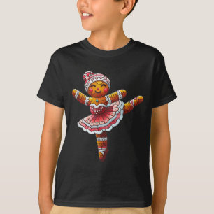 Balletttänzer Schokoladen-Weihnachts-Tanzlehrer T-Shirt