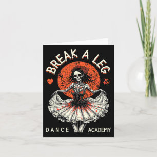 Balletttänzer Zombie Ballerina Tanzakademie Lustig Karte