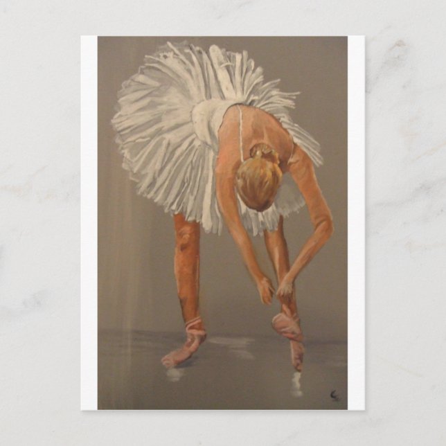 Balletttänzerin 1 postkarte (Vorderseite)
