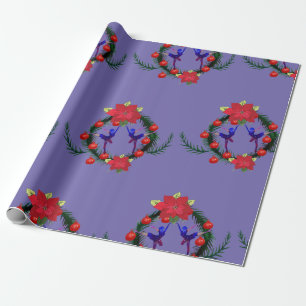Balletttänzerin-Festdekoration Geschenkpapier