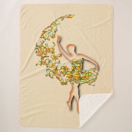 Balletttänzerin Frau Sherpa Blanket Ballerina Sherpadecke