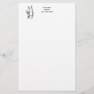 Balletttänzerin Füße auf Spitze #1 Briefpapier