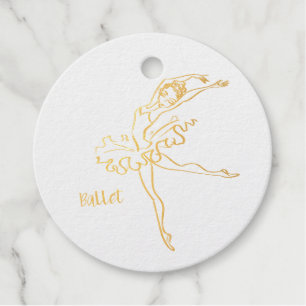 Balletttänzerin Schablone Geschenkanhänger