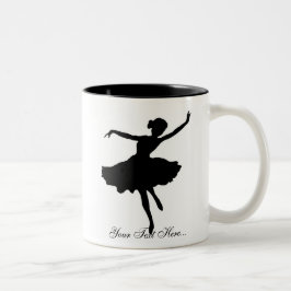 "Balletttänzerin-Silhouette" Tasse