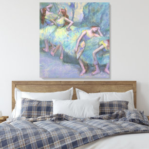 Balletttänzerinnen in den Kulissen von Edgar Degas Leinwanddruck