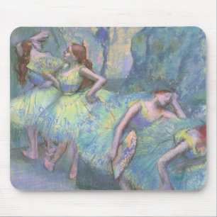 Balletttänzerinnen in den Kulissen von Edgar Degas Mousepad