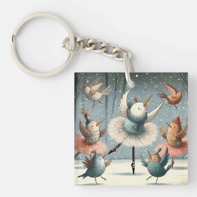 Ballettvögel Schlüsselanhänger (Vorderseite)