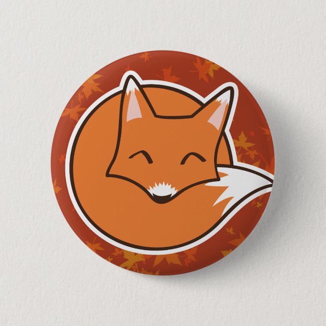 Ballfox Knopf Button (Vorderseite)