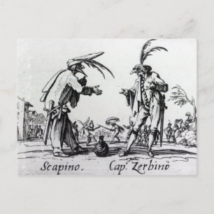 Balli de Sfessania, c.1622 2 Postkarte