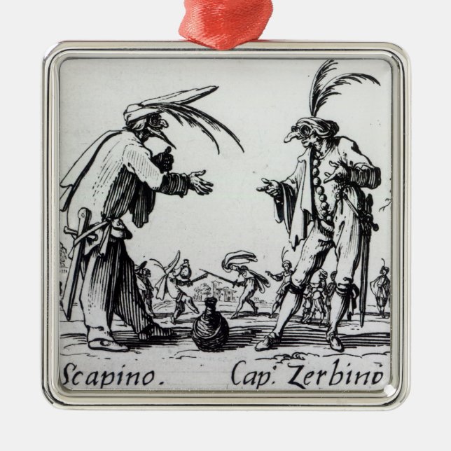 Balli de Sfessania, c.1622 2 Silbernes Ornament (Vorne)