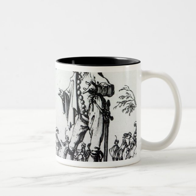 Balli de Sfessania, c.1622 2 Zweifarbige Tasse (Rechts)