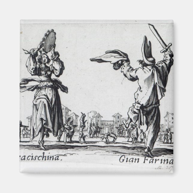 Balli de Sfessania, c.1622 Magnet (Vorne)