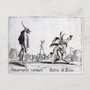 Balli de Sfessania, c.1622 Postkarte