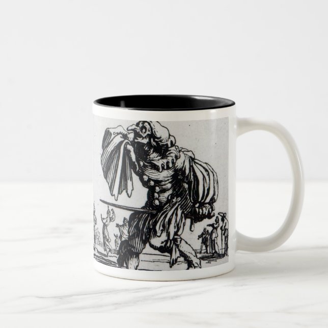 Balli de Sfessania, c.1622 Zweifarbige Tasse (Rechts)
