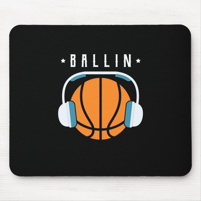 Ballin Basketball Art Mousepad (Vorne)