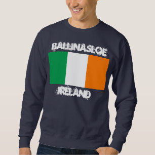 Ballinasloe, Irland mit irischer Flagge Sweatshirt