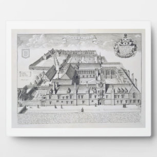 Balliol Uni, Oxford, von "Oxonia Illustrata", Fotoplatte