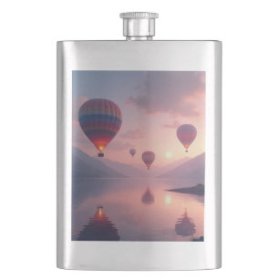 Ballon-Abenteuer-Träume Flachmann