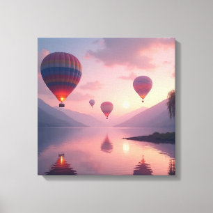 Ballon-Abenteuer-Träume Leinwanddruck