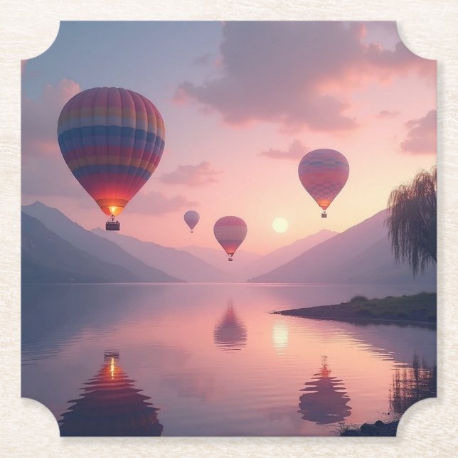 Ballon-Abenteuer-Träume Untersetzer (Vorderseite)