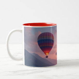 Ballon-Abenteuer-Träume Zweifarbige Tasse