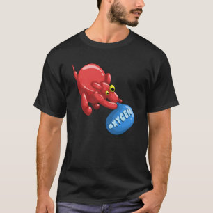 Ballon Ballon Tier Dog Inhalieren Sauerstoff T-Shirt