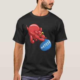 Ballon Ballon Tier Dog Inhalieren Sauerstoff T-Shirt