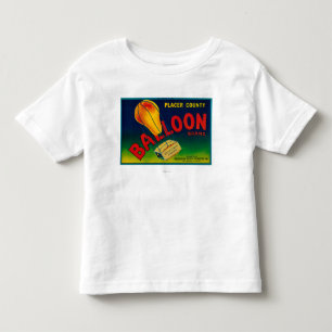Ballon-Birnen-Kisten-Aufkleber Kleinkind T-shirt