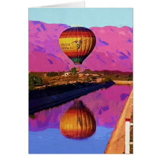 Ballon, coucher du soleil, Palm Springs, la