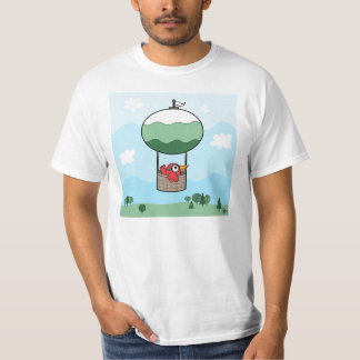 Ballon d'air chaud d'oiseau - T-shirt de base