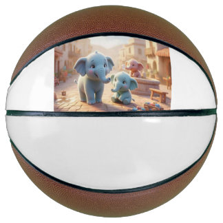 BALLON DE BASKET ゾウさん親子