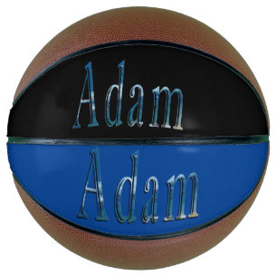 Ballon De Basket Adam Nom Fabriqué Avec Une Image De Plage