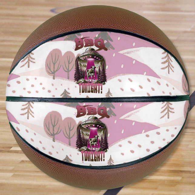 Ballon De Basket Alien BBQ Enlèvement de vache Plaisanterie (Créateur téléchargé)