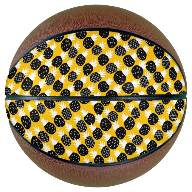 Ballon De Basket Ananas noir (Devant)