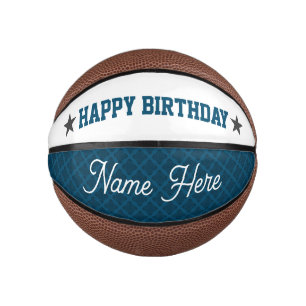 BALLON DE BASKET ANNIVERSAIRE PERSONNALISÉ MINI BASKETBALL
