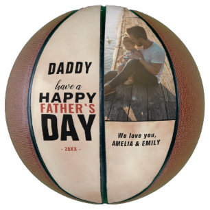 Ballon De Basket Aquarelle papa heureux Père`s Day Photo