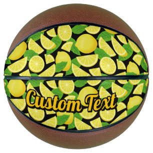 Ballon De Basket Arrière - plan citron