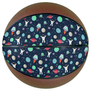 Ballon De Basket Astronautes Planètes Fusées et Aliens