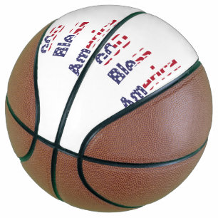 Ballon De Basket Basket-ball - Bold God Bless America Heritage Hoop