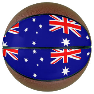 Ballon De Basket Basket-ball complet avec drapeau d'Australie
