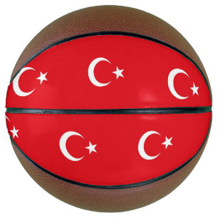 Ballon De Basket Basket-ball complet avec Drapeau de Turquie